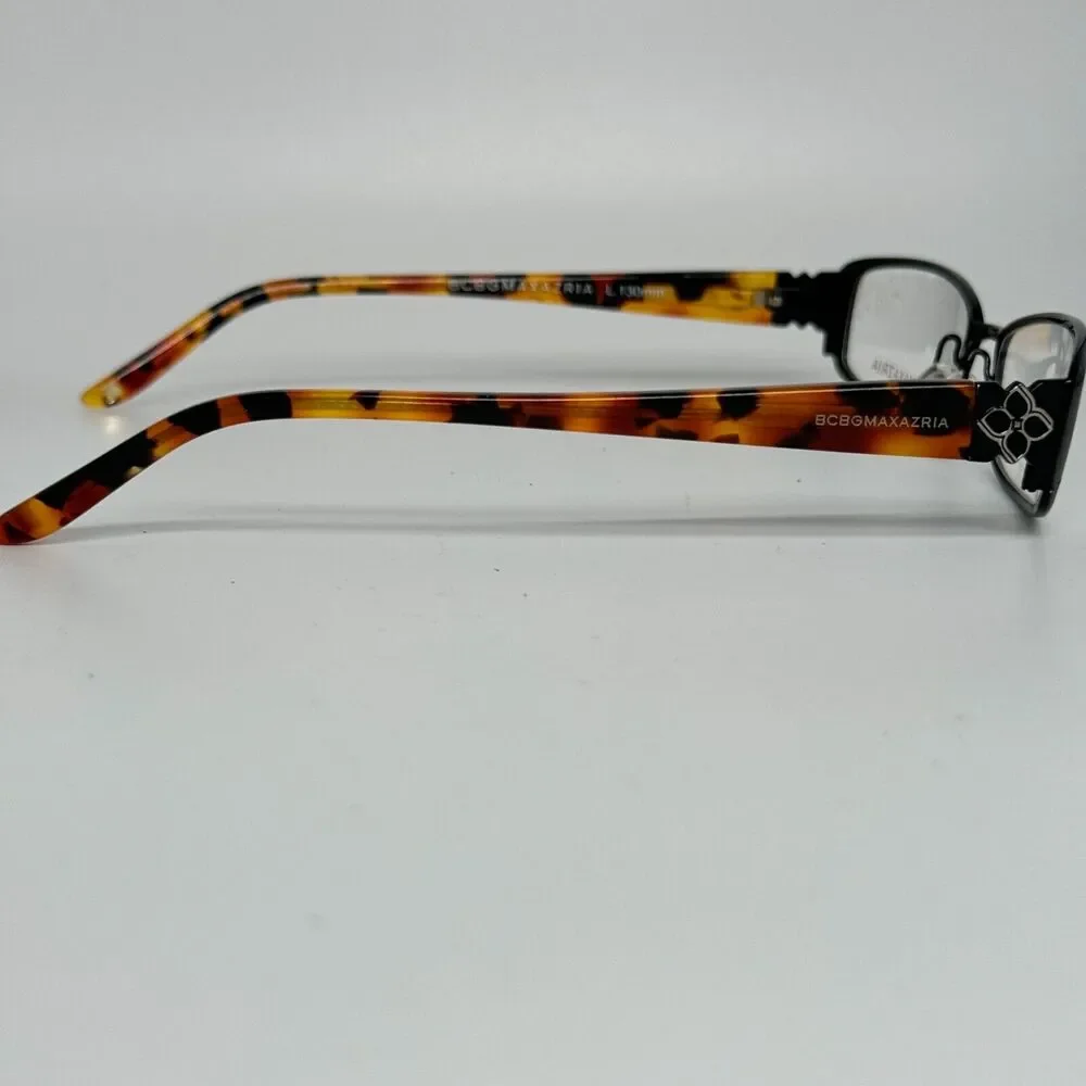 BCBGMAXAZRIA Black Metal Eyeglasses FRAMES ONLY -‎ Samanta BLA 51-17-130 H13567